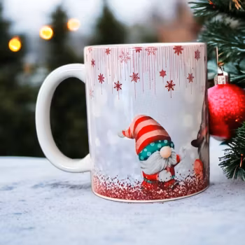 Mugg med söta tomtar
