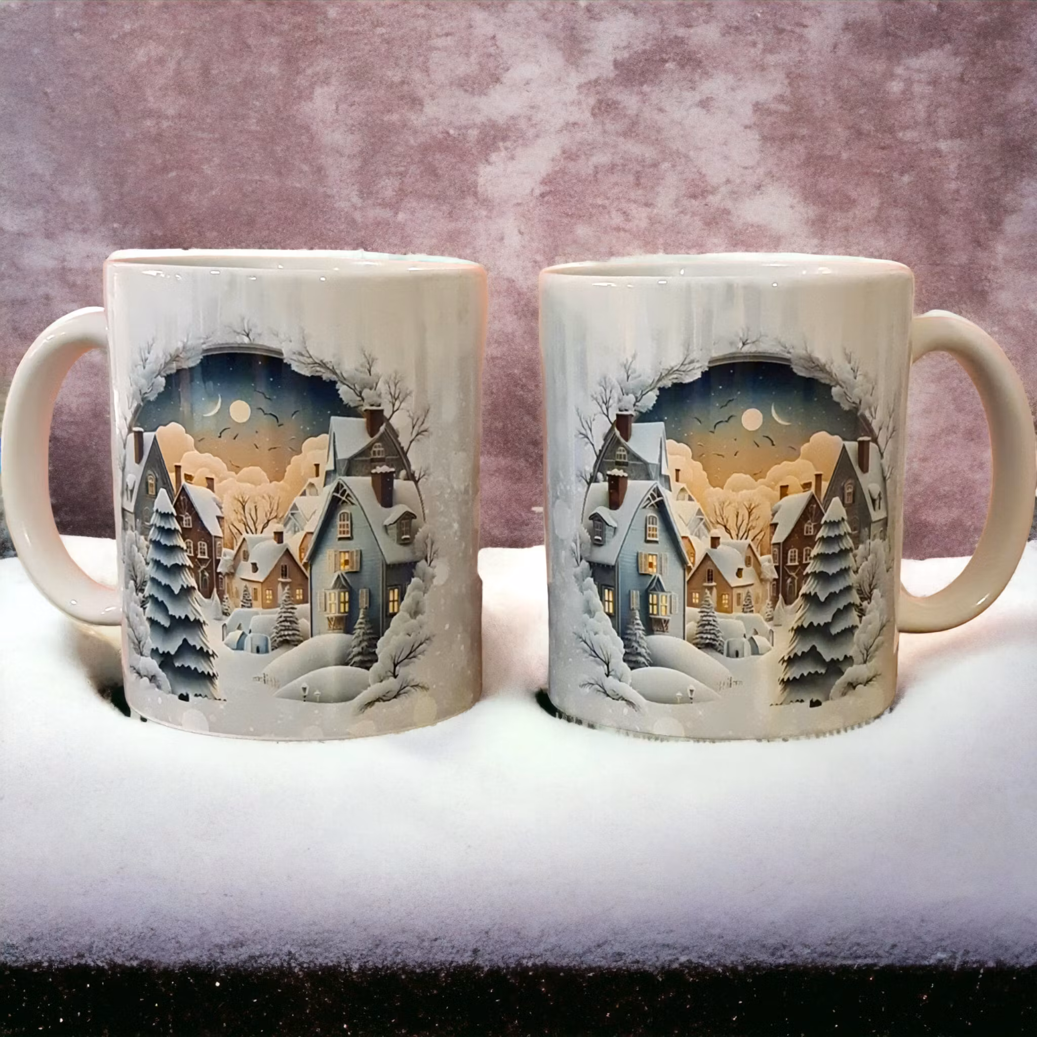 Mugg Jul julmotiv tomte text present - www.bellebi.sev