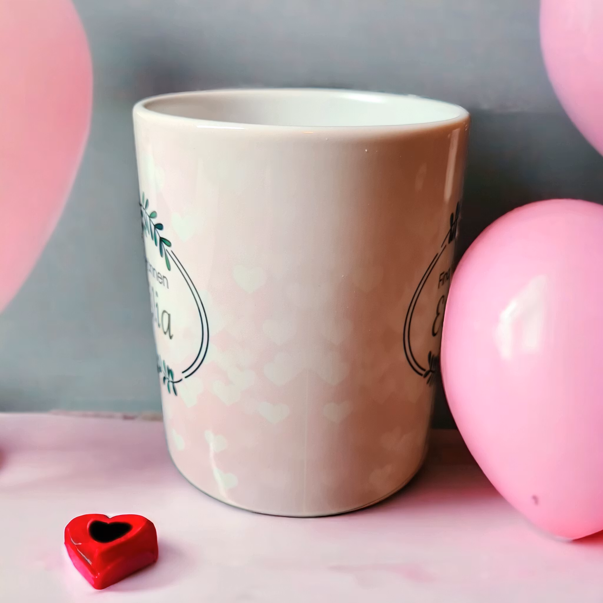 Personlig mugg med namn  till vännen kompisen bästisen - www.bellebi.se