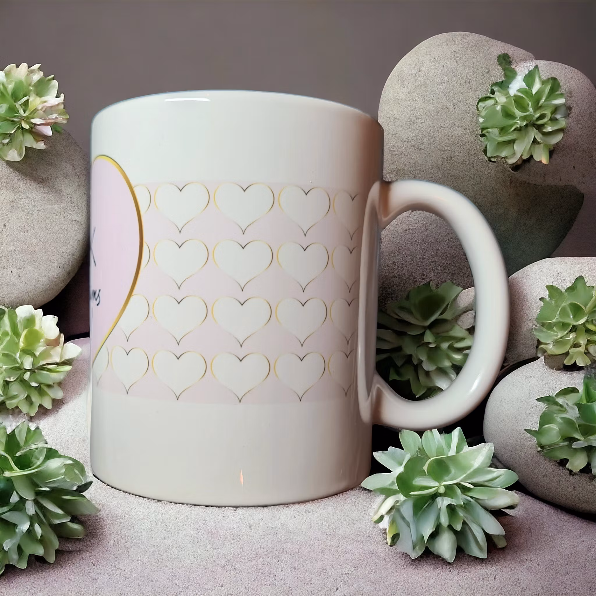 Mugg med text tack för att du finns i mitt liv present - www.bellebi.se