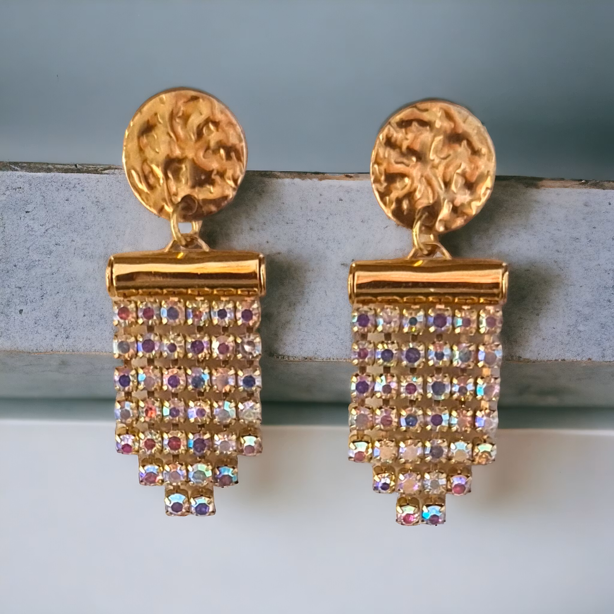Örhängen med strass nyår - www.bellebi.se