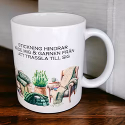 Mugg Handarbete - Att inte trassla till sig