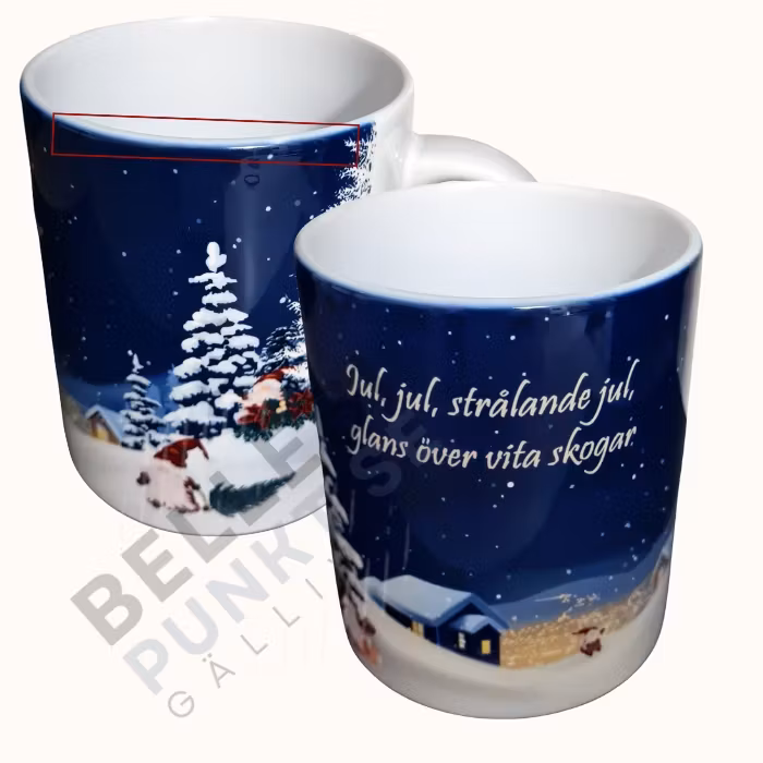 OBS! NEDSATT PRIS. Mugg - Jul, jul, strålande jul 2:a sortering