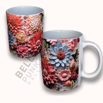OBS! Nedsatt pris. Mugg - Blommor 2:a sortering