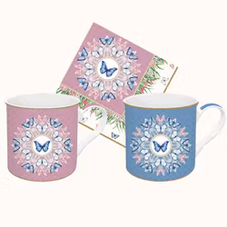 2-pack vackra muggar i presentbox - Spring Parade