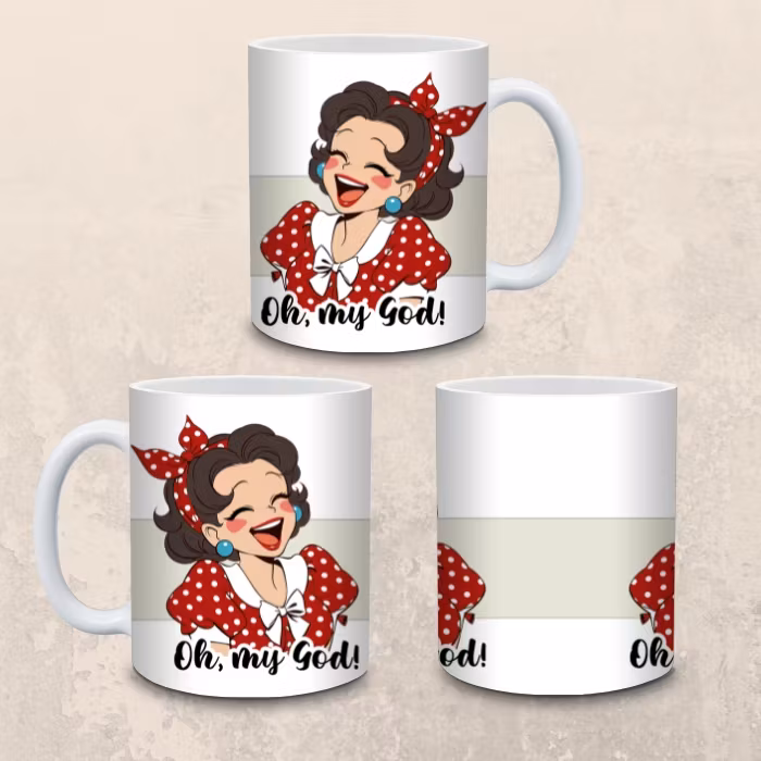 Mugg Oh my god bellebi.se retro