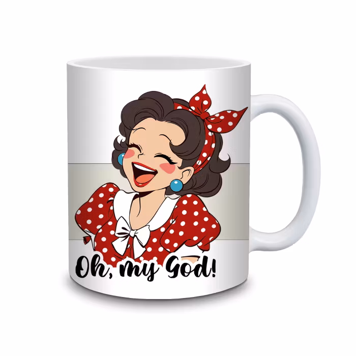 Mugg Oh my god bellebi.se retro
