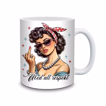 Med all respekt - Mugg med attityd