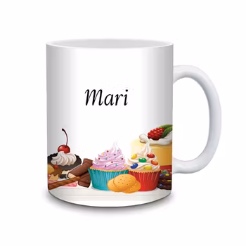 Personlig mugg med fikabröd och namn