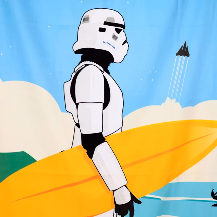 Stormtrooper Surf Day Off – Mikrofiberhandduk bellebi.se
