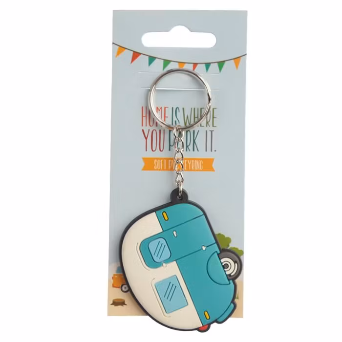 Home is Where You Park It - PVC Nyckelring Grön bellebi.se