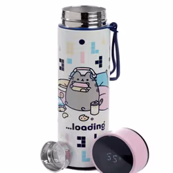Pusheen The Cat  - Värmeisolerad flaska med digital termometer