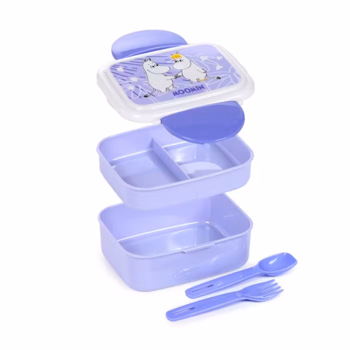 Mumin -  Bento stapelbar lunchlåda med bestick