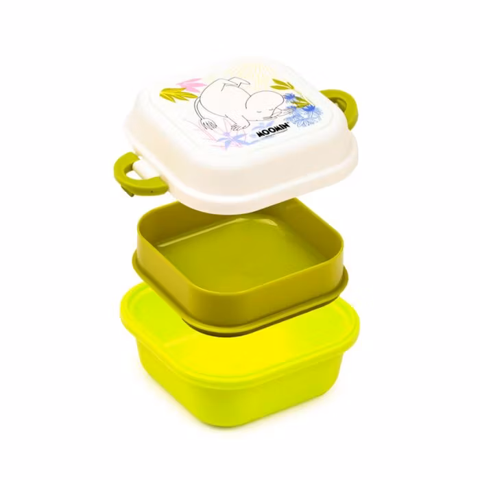 Mumin - Bento stapelbar gul lunchlåda bellebi