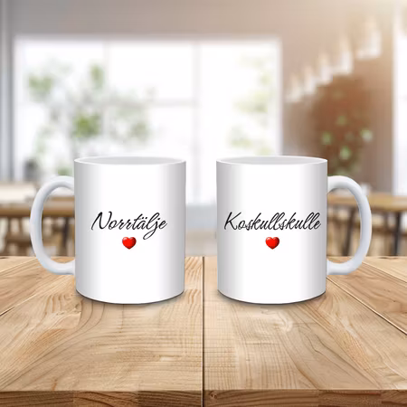 Mugg med valfritt ortsnamn