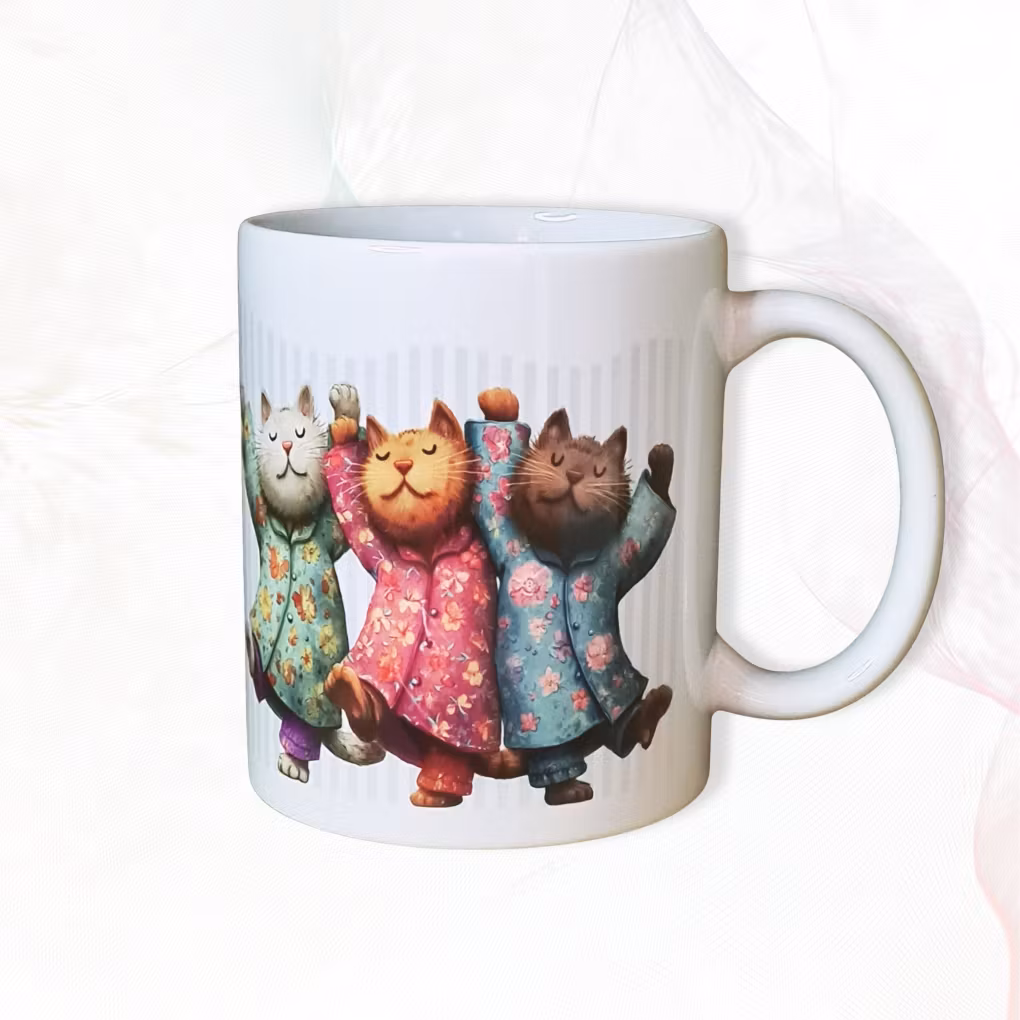 Mugg – Katter i pyjamas
