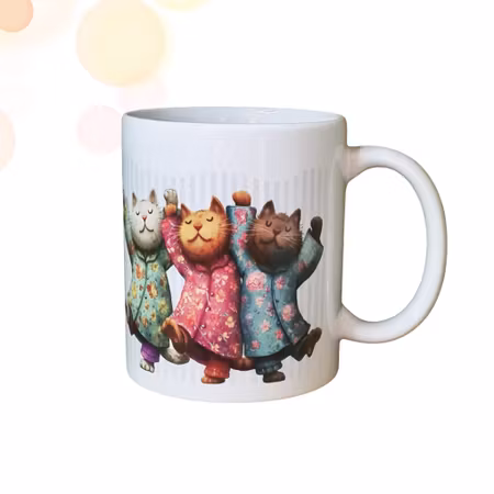 Mugg – Katter i pyjamas