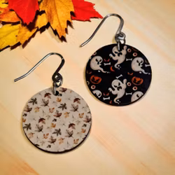 Örhängen Halloween - Med spöken