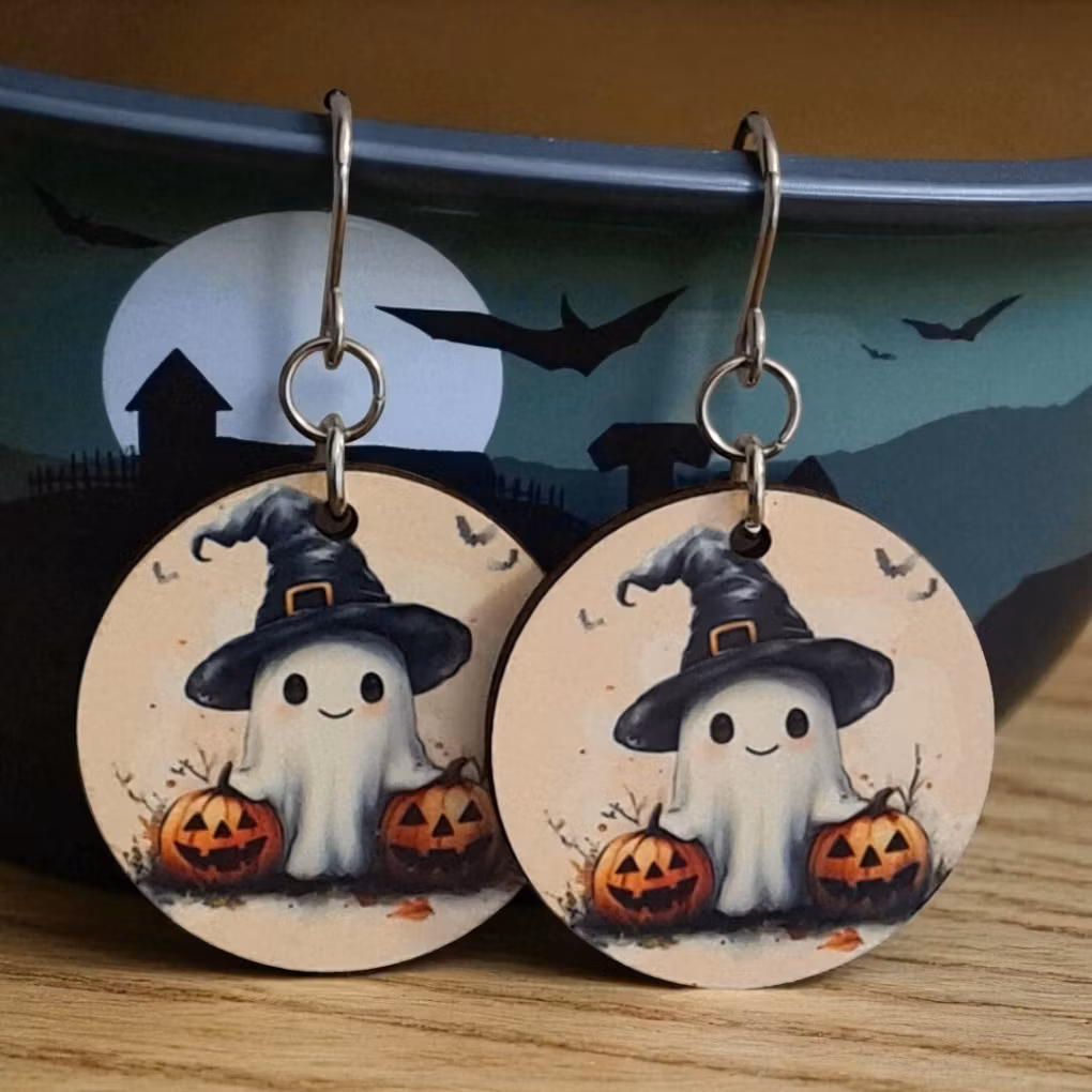 Örhängen Halloween - Med gulligaste spöket bellebi.se