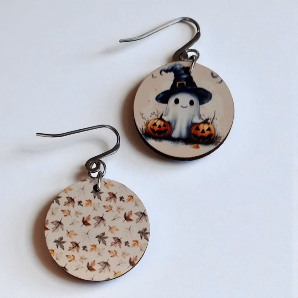 Örhängen Halloween - Med gulligaste spöket bellebi.se