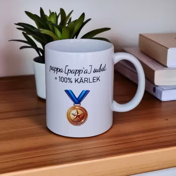 pappa [papp`a] = 100% KÄRLEK - Mugg till Fars Dag?