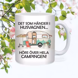 Det som händer i husvagnen hörs över hela campingen - Mugg