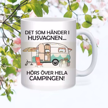 Det som händer i husvagnen hörs över hela campingen - Mugg
