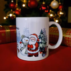 Personlig julmugg med sagolikt motiv