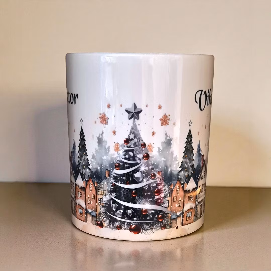 Jul - Vacker mugg med valfritt namn