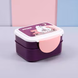 Lila/Rosa Bento lunchlåda med Mumin och Snorkfröken