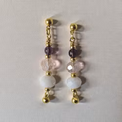 Örhängen med glaspärlor