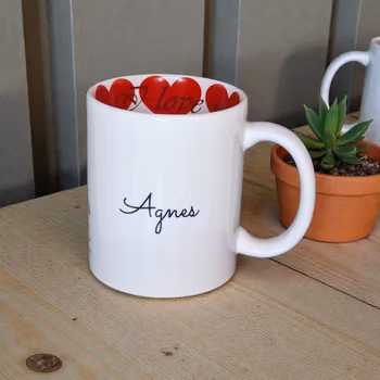 Personlig mugg "I love you"
