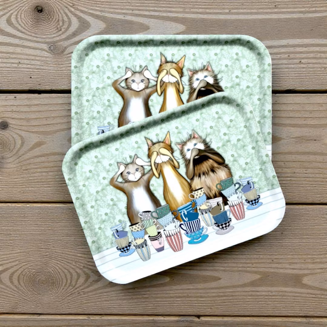 Kattbricka "Fika-katt"