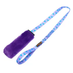 Tug-e-Nuff Faux Fur Squeaky Bungee Chaser