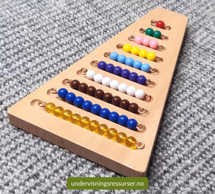 Perlebrett, perlepyramide - konkretiseringsmateriell matematikk
