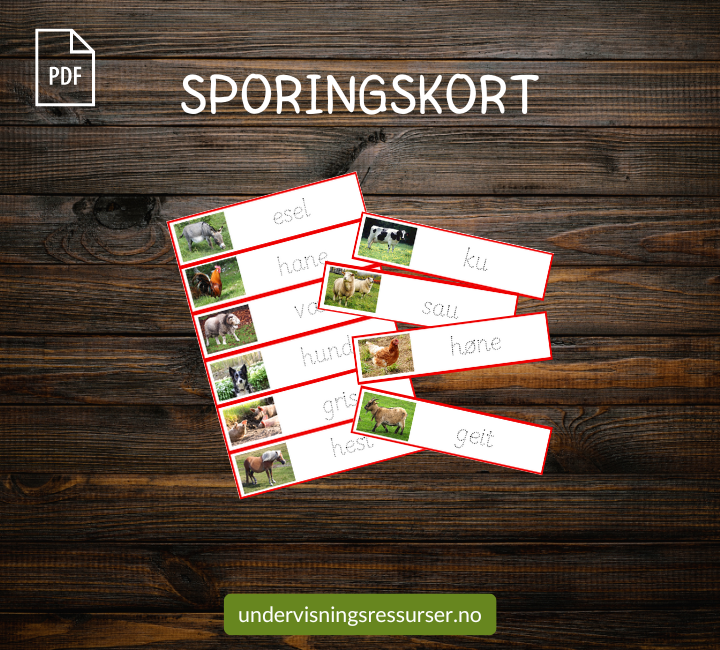 PDF Dyr på Gården - Bondegård - Tredelskort