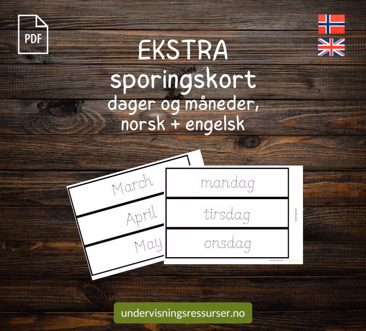 PDF Kalender og vær - store kort til tavla i klasserommet