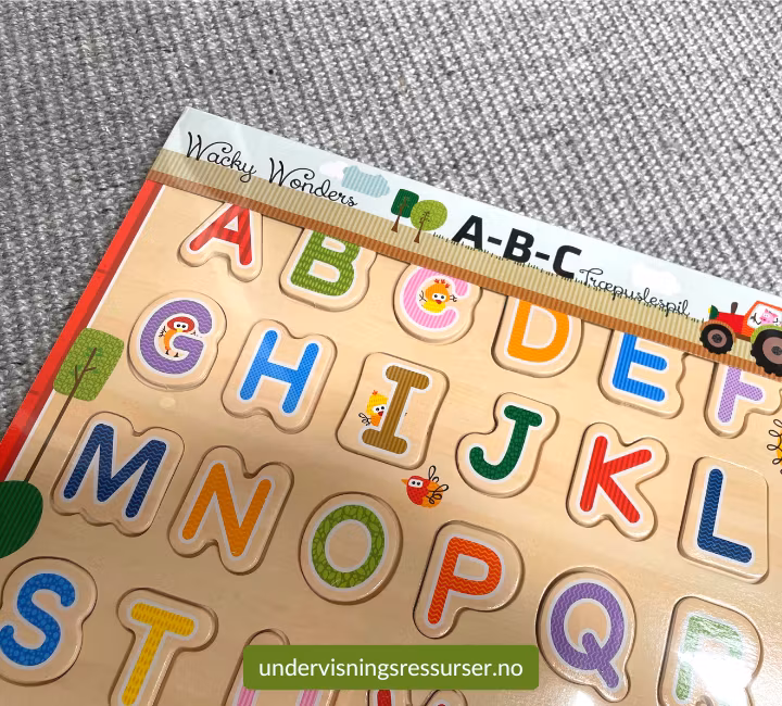 ABC-puslespill, pedagogisk puslespill i tre