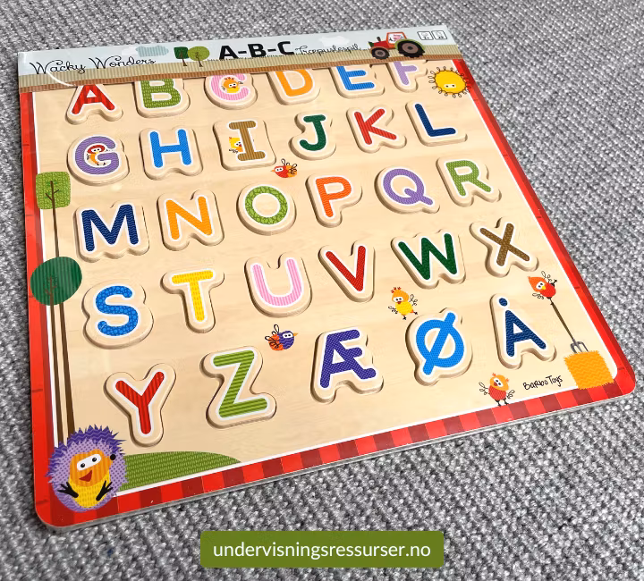 ABC-puslespill, pedagogisk puslespill i tre