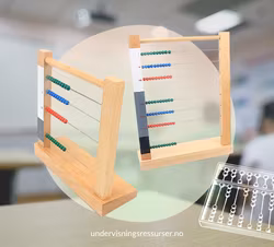 Kuleramme, Perleramme, Montessori abakus (bead frame)