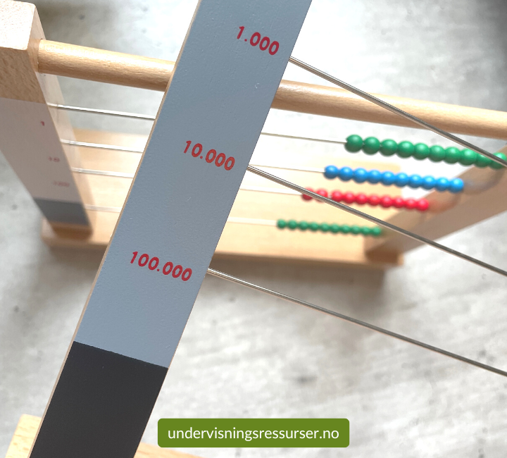 Kuleramme, Perleramme, Montessori abakus (bead frame)