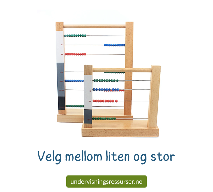 Kuleramme, Perleramme, Montessori abakus (bead frame)