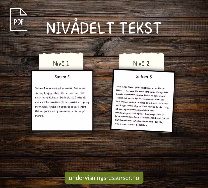 PDF Mennesker i verdensrommet - bildekort og faktatekster