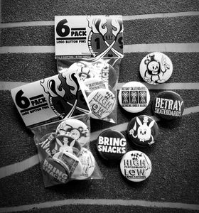 6pack Logo Pins