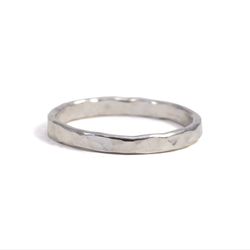 HYR EN RING Hamrad 2,5 mm Återvunnet Silver