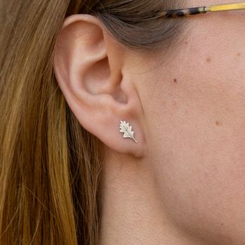 18K Eklöv Comfort - Örhängen i Återvunnet Guld