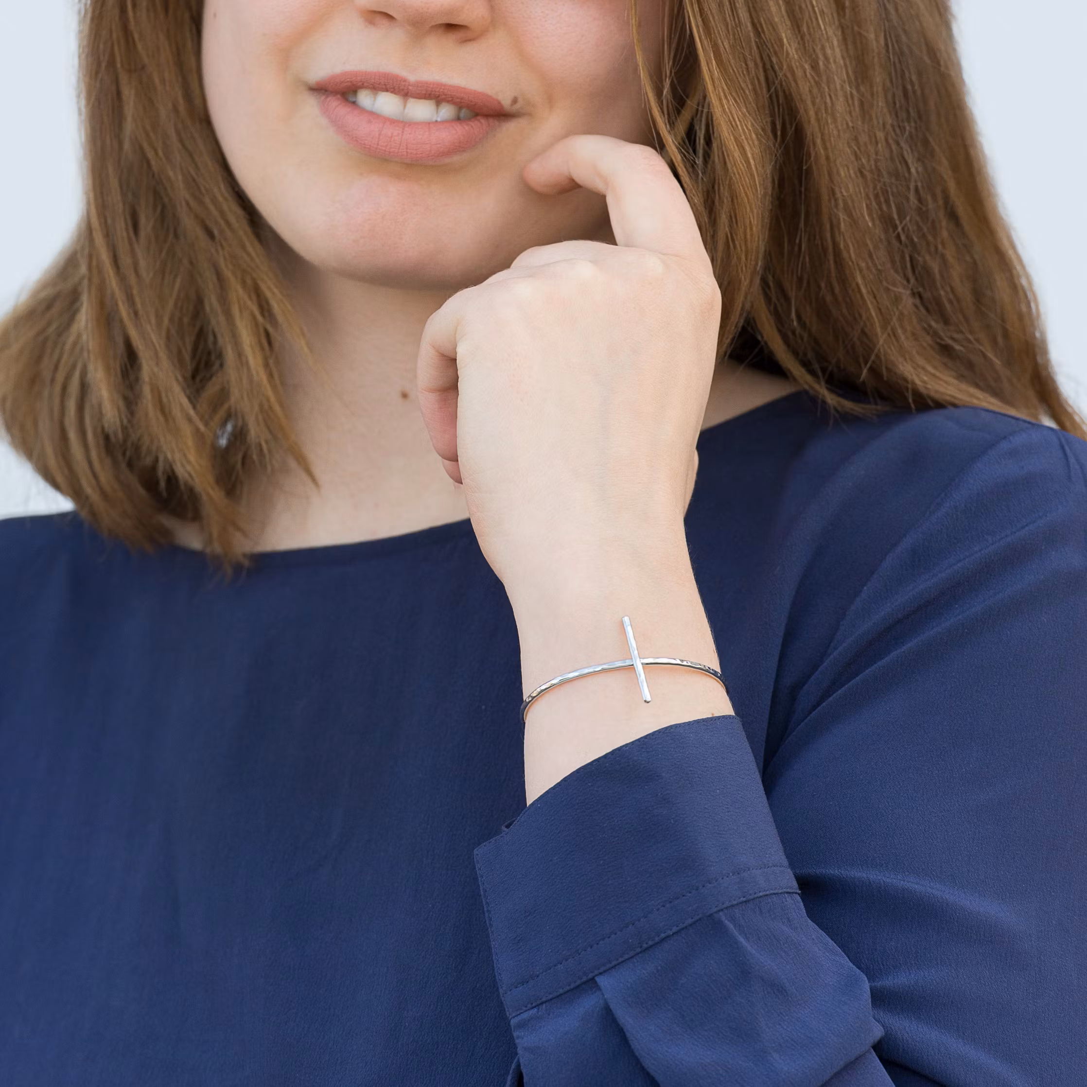 Armband Kors- Återvunnet Silver