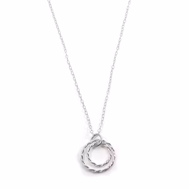 Tvinnad - Halsband i Återvunnet Silver