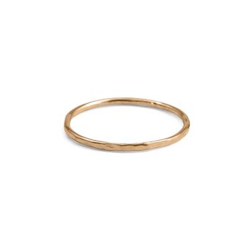 18k Återvunnet Guld Tunn Ring 1,2 mm Rödguld