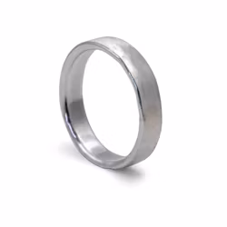Ring Matt 4,5 mm i Återvunnet Silver